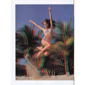 Heidi Klum Bikini Sexy Woman Long Legs Feet Vintage Print Ad Poster Pinup Celica